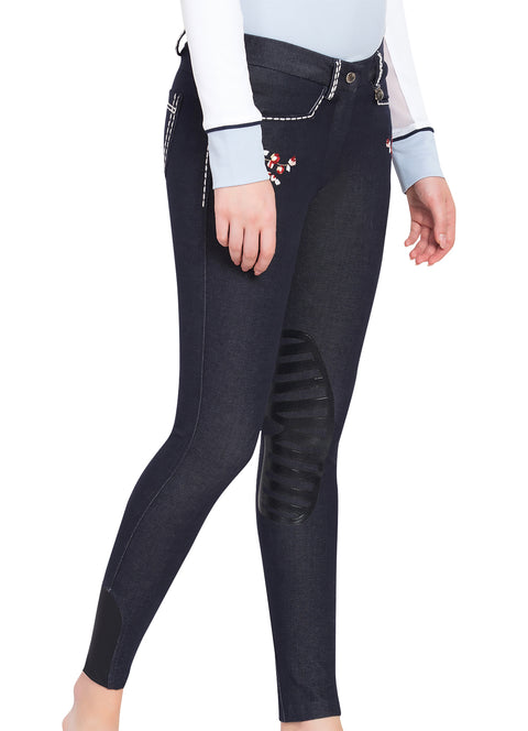 Equine Couture™ Ladies’ Alice Denim Embroidered Breech