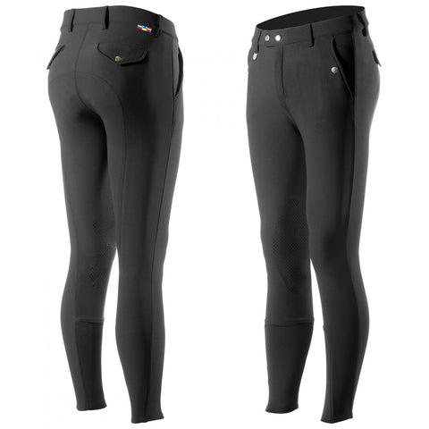 Horze Men’s Grand Prix Knee-Patch Breech with Silicone Grip