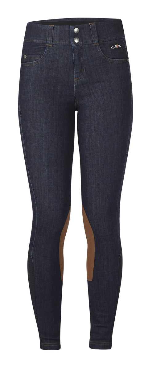 Kerrits Kids’ Stretch Denim Knee-Patch Breech