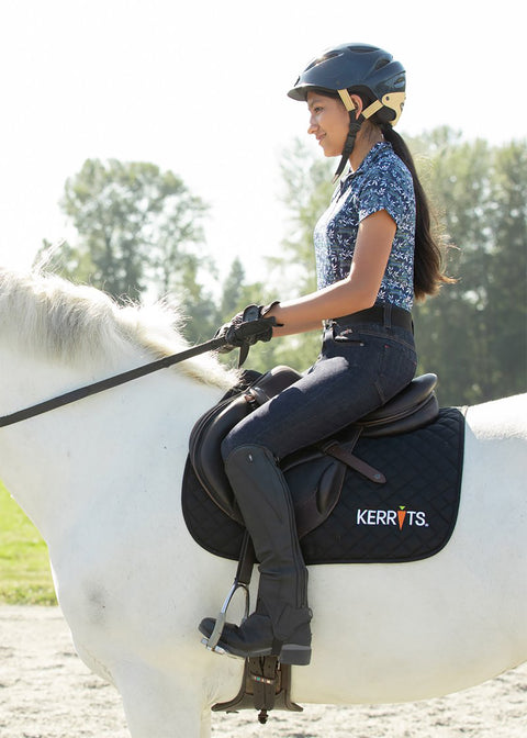 Kerrits Kids’ Stretch Denim Knee-Patch Breech