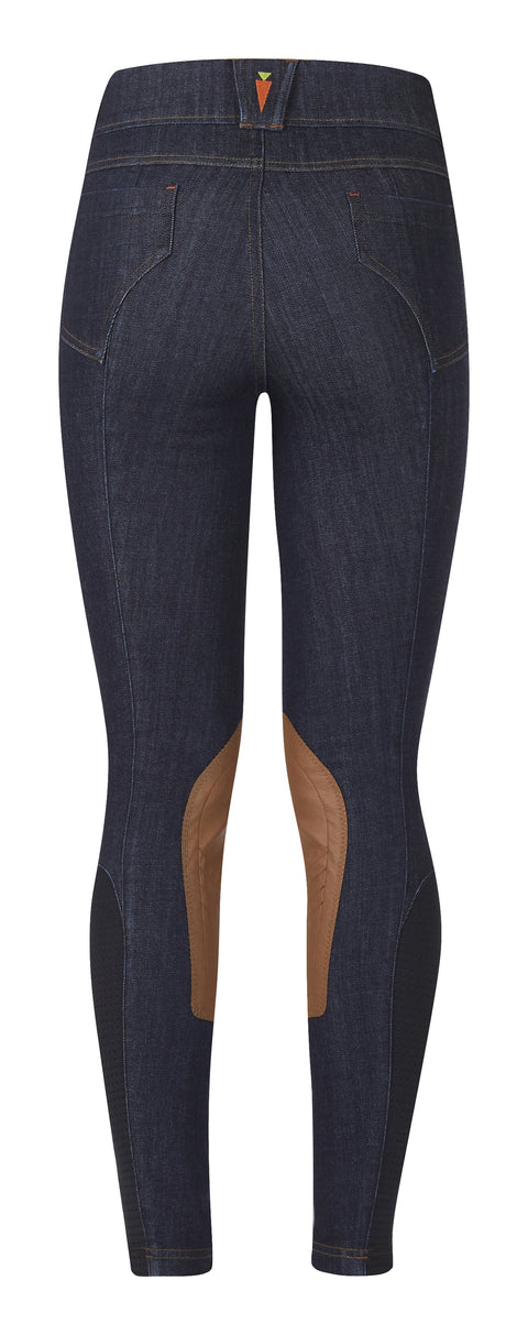 Kerrits Kids’ Stretch Denim Knee-Patch Breech