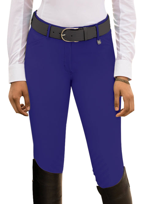 Romfh® Ladies’ Sarafina Knee-Patch Euro Grip Breech - Royal Blue / 22 - Knee Patch Breeches