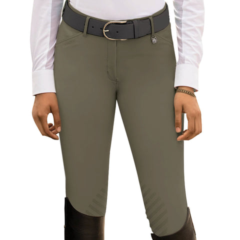 Romfh® Ladies’ Sarafina Knee-Patch Euro Grip Breech - Walnut / 22 - Knee Patch Breeches
