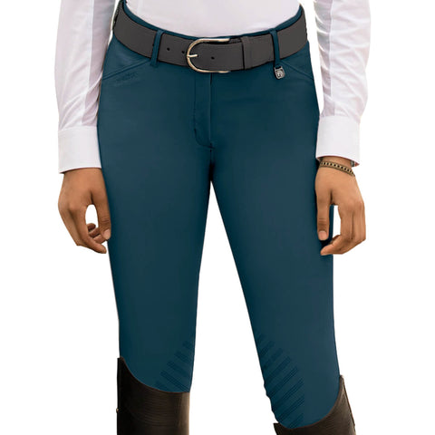 Romfh® Ladies’ Sarafina Knee-Patch Euro Grip Breech - Winter Pine / 22 - Knee Patch Breeches