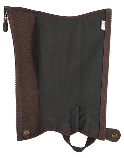 Riding Sport™ Kids’ Synthetic Suede Half Chaps with Silicone Grip Patches