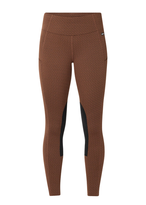 Kerrits® Ladies’ Fleece Lite II Knee-Patch Tight - Nutmeg / 1X - Winter Breeches