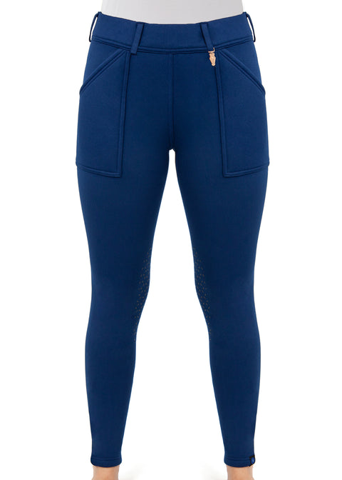 Irideon® Ladies’ Fjord Fleece Knee-Patch Breech - Macaw / 1X - Knee Patch Breeches