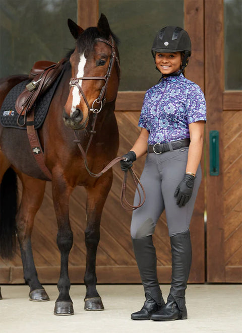 Kerrits® Ladies’ Petite Crossover II Knee-Patch Breech - Knee Patch Breeches
