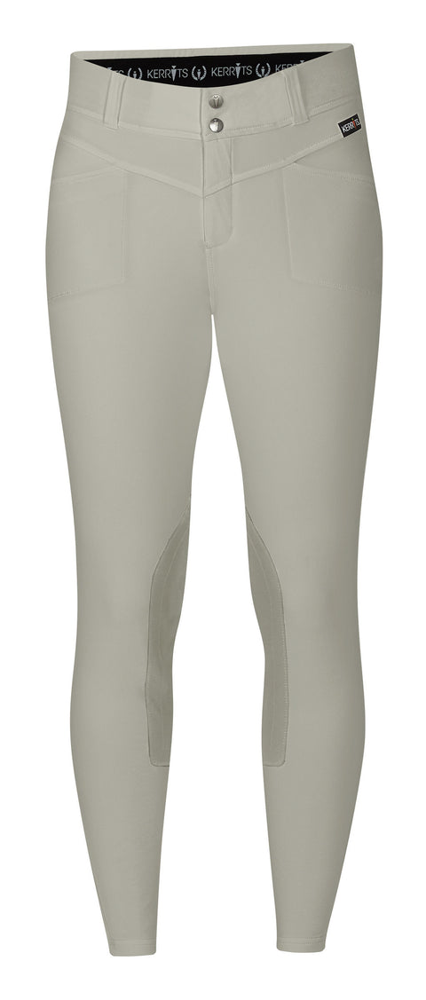 Kerrits® Ladies’ Petite Crossover II Knee-Patch Breech - Sand / 1X - Knee Patch Breeches