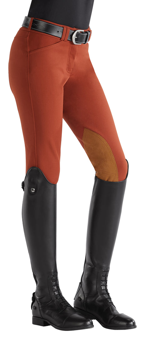IconEQ™ Ladies’ Dalton Classic Legacy Knee-Patch Breech - Rust / 22 - Knee Patch Breeches