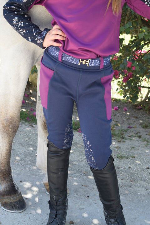 Belle & Bow Equestrian Girls’ Fleece Tight