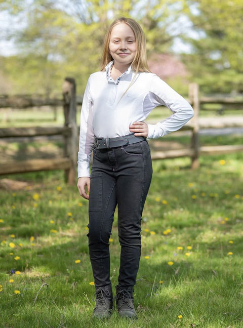 FITS® Girls’ Denim Tread Knee-Patch Breech