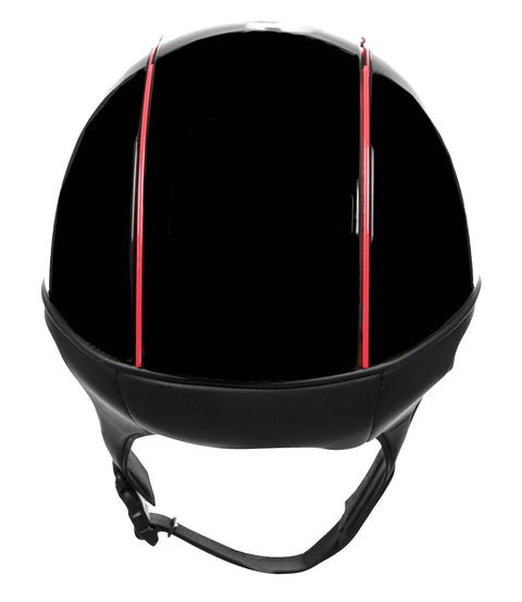 IRH® IR4G Power Helmet with Black Finish, Titanium Vent, Red Piping