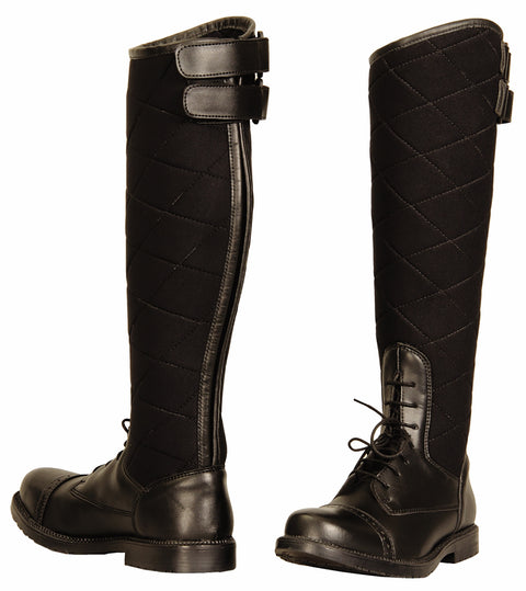 TuffRider® Ladies' Alpine Quilted Field Boots in Synthetic Leather