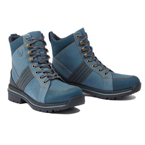 Kerrits® Ladies’ Trail Blazer Lace-Up Waterproof Boots - Denim/Ink / 6 - Lifestyle Footwear