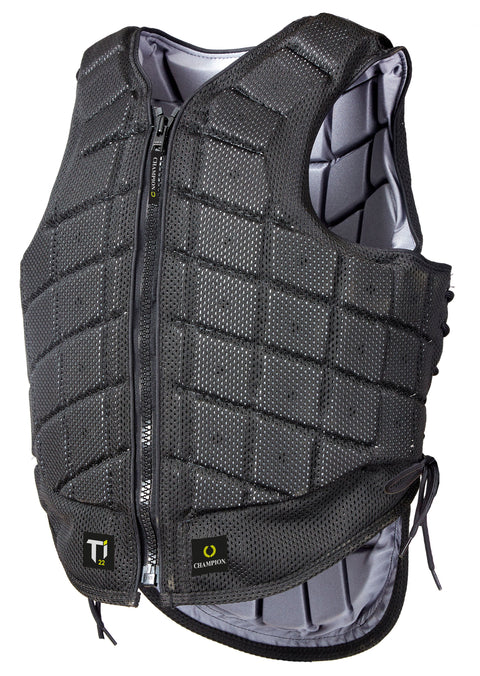 Champion® Adults’ Titanium Ti22 Body Protector - Black / Small Tall - Body Protectors