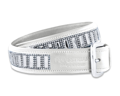 Equestrian Stockholm Contest Belt - White / 70 - Belts