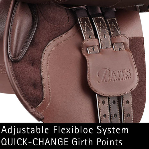 Bates Caprilli Close Contact+ Saddle in Luxe Leather with CAIR®