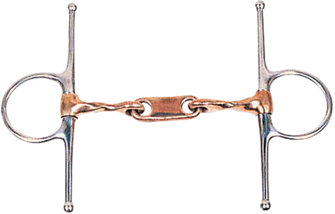 DS Twisted Copper Dr. Bristol Full Cheek Snaffle Bit