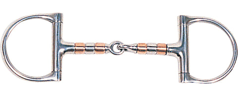 Suffolk™ Copper Roller Snaffle D-Ring Bit