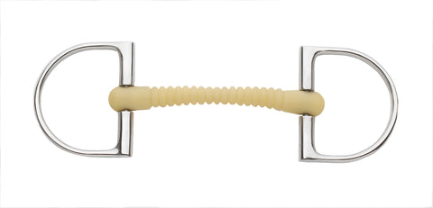 Happy Mouth Bits® King Hunter D-Ring Pro Ribbed Mullen Mouth Bit