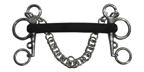 Suffolk™ Rubber Mullen Mouth Pelham Bit
