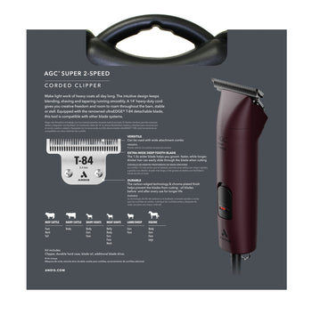 Andis® AGC Super 2-Speed™ Clipper with T-84 Blade