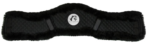 Total Saddle Fit Dressage Girth Cover - Black / Small - Girth Accessories