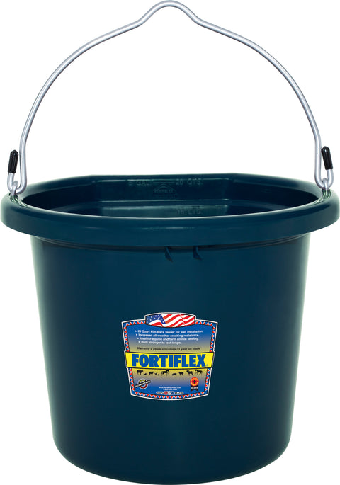 Fortiflex® 20-Quart FlatBack Bucket - Colors