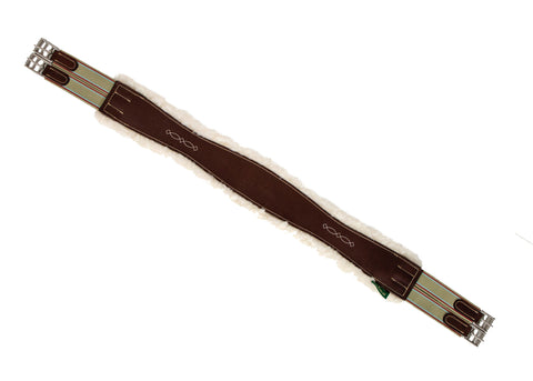 Marcel Toulouse Shaped Leather Girth with Replaceable Sheepskin Lining