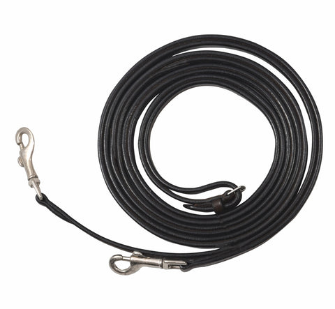 Henri de Rivel Breastplate Draw Reins - Full Leather with Breastplate Snap