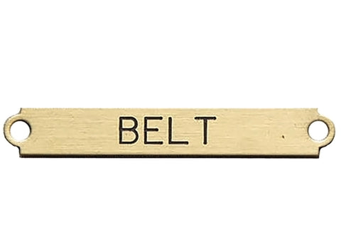 Belt Nameplate