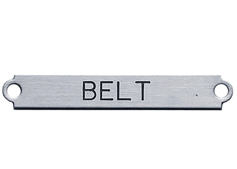 Belt Nameplate