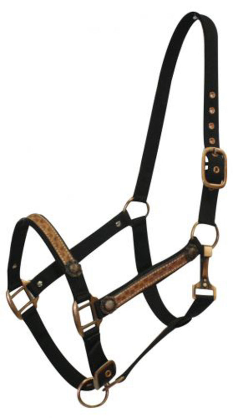 COPPER LEATHER HALTER