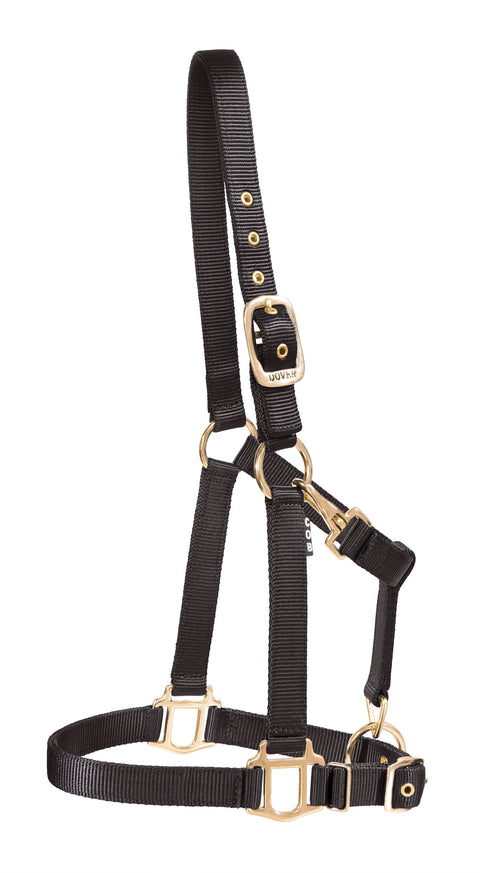 33AI Hilason Deluxe 3 Ply Adjustable Nylon Horse Halter W/Snap Black 33AI Hilason Deluxe 3 Ply Adjustable Nylon Horse Halter W/Snap Black