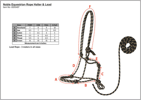 Suffolk™ Rope Halter with Lead