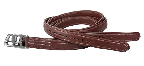 Laureate by Henri de Rivel Triple-Covered Stirrup Leathers with Flat Buckles