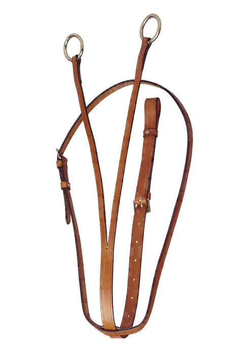 Bavette de martingale en cuir premium Bavette de martingale en cuir premium