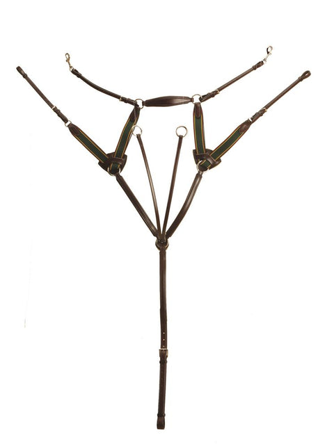 Tory Leather Company Padded 5-Point Breastplate with Running Attachment