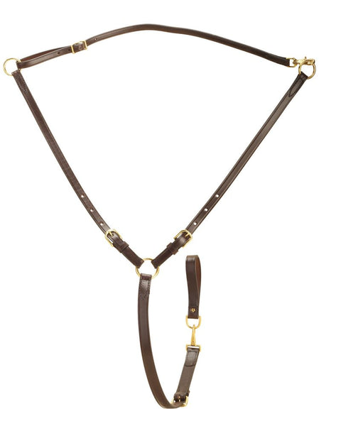 Tory Leather Company Martingale with Solid Brass Hardware