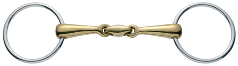 Herm Sprenger® Copper Plus Double-Jointed Loose Ring Snaffle Bit (18mm)
