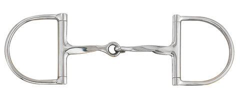 Slow Twist Pony Snaffle D-Ring Bit