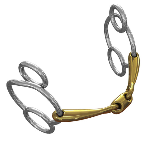 Neue Schule Pony Tranz Angled Lozenge Universal Bit - 10 mm mouth