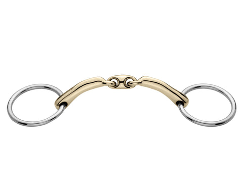 Herm Sprenger® Sensogan® NovoContact Bradoon - 12 mm mouth; 55 mm rings