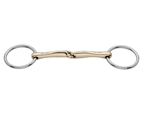 Herm Sprenger® Sensogan® NovoContact Bradoon - 12 mm mouth; 55 mm rings