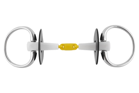 Herm Sprenger® Nathe Eggbutt Bit with 18 mm Double-Jointed Mouth