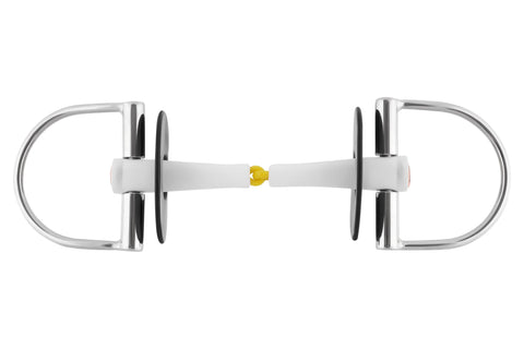 Herm Sprenger® Nathe D-Ring Snaffle Bit with 18 mm Single-Jointed Mouth