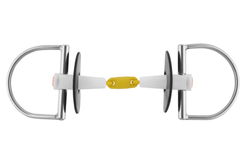 Herm Sprenger® Nathe D-Ring Snaffle Bit with 18 mm Double-Jointed Mouth