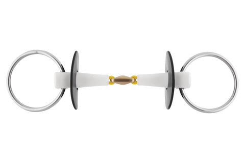 Herm Sprenger® Nathe Loose Ring Snaffle with 18 mm Double-Jointed Mouth & Sensogan® Link