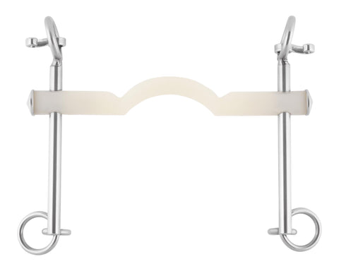 Herm Sprenger® Nathe Weymouth Bit with 15 mm Mouth, Port & Long Cheeks